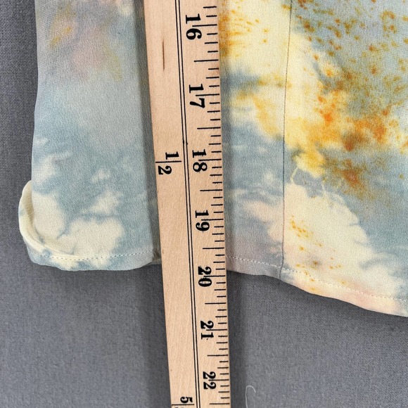 THOM SMITH Vintage Shirt Womens 10 Pink Blue Tie Dye Silk Tank Cami Scoop Neck - Picture 13 of 13